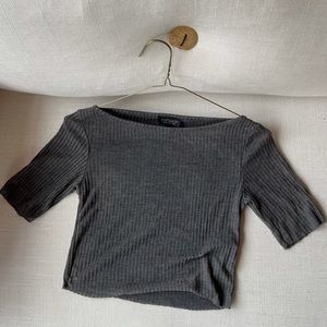 Dark gray topshop tshirt